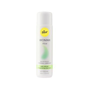 Лубрикант на водній основі pjur Woman Aloe 100 мл з екстрактом алое, зволожувальний, без парабенів 405 фото