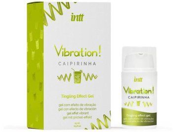 Рідкий вібратор Intt Vibration Caipirinha (15 мл), густий гель, дуже смачний, діє до 30 хвилин 425 фото