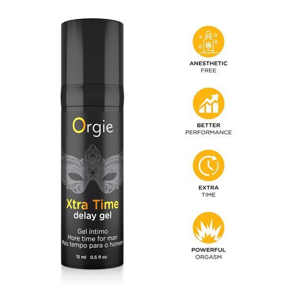 Гель-пролонгатор Orgie Xtra Time Delay Gel, 15 мл, на водній основі, без анестетиків 399 фото