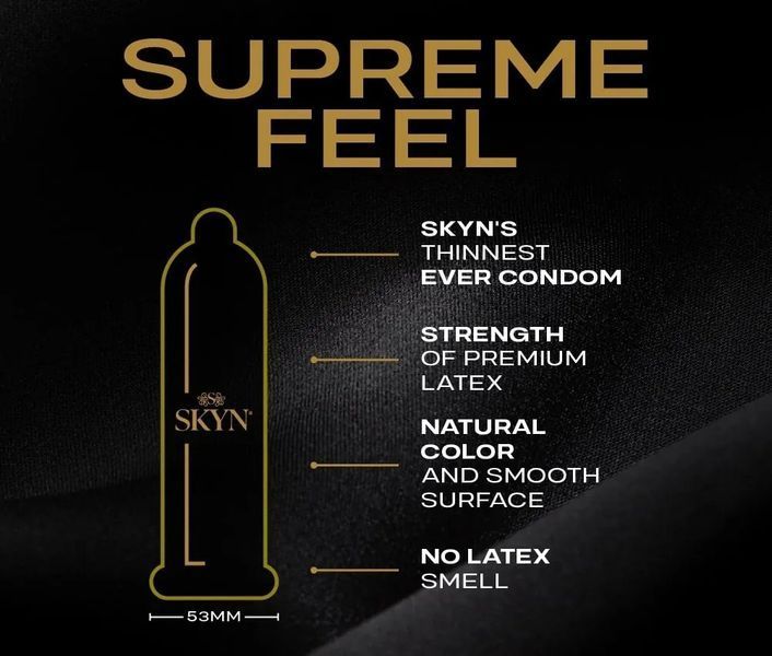Безлатексні презервативи SKYN Supreme feel найтонші у світі  108 фото