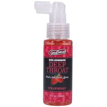 Спрей для мінету Doc Johnson GoodHead DeepThroat Spray - Sweet Strawberry 59 мл для глибокого мінету 338 фото