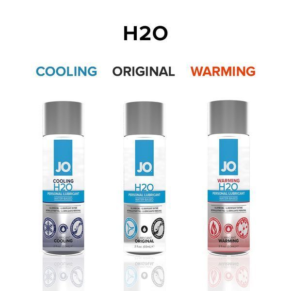 Лубрикант на водній основі JO H2O ORIGINAL (60 мл) оліїста і гладенька, рослинний гліцерин 298 фото